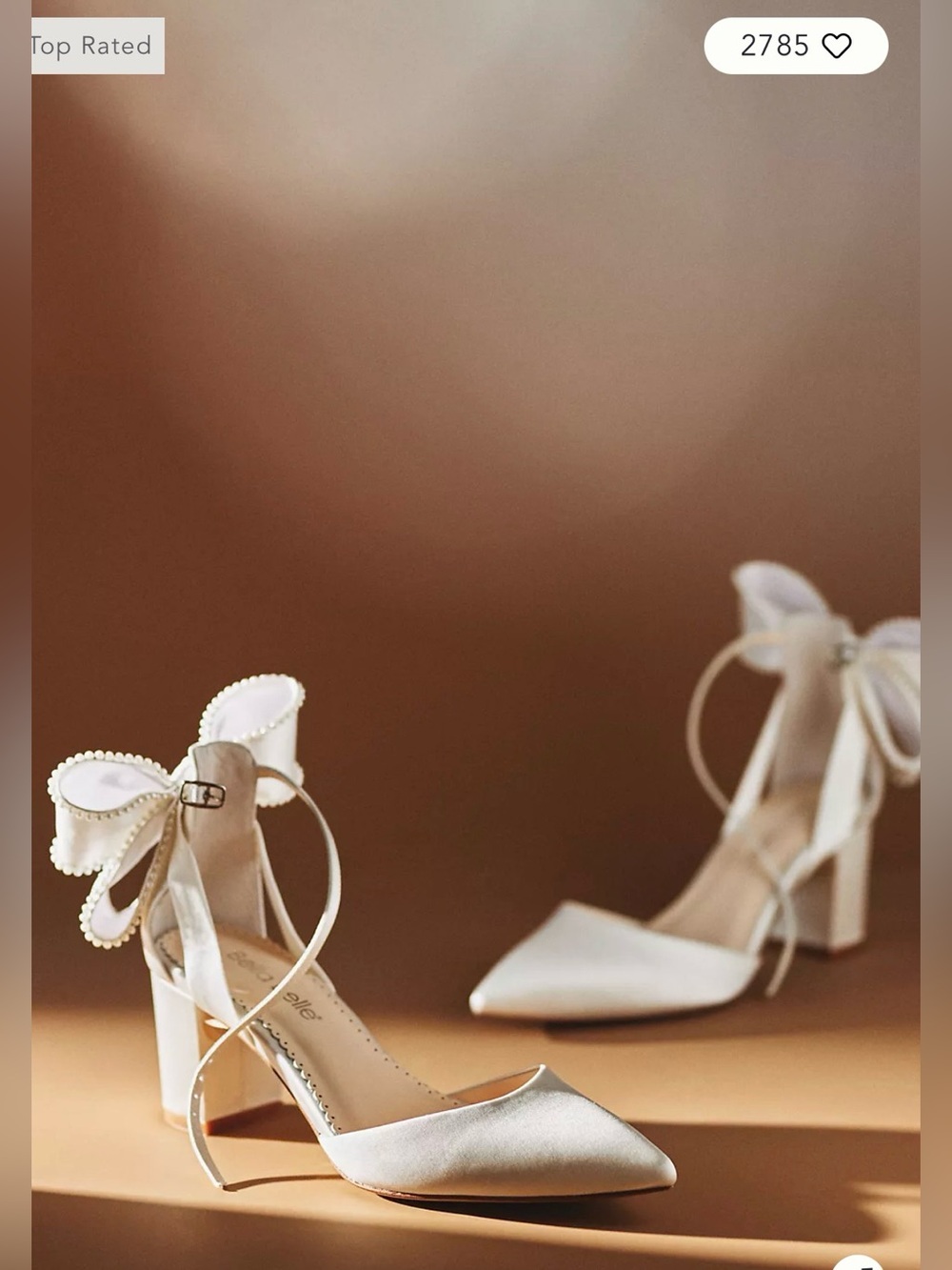 Bella Belle Molly Pearl Bow Block
Heels